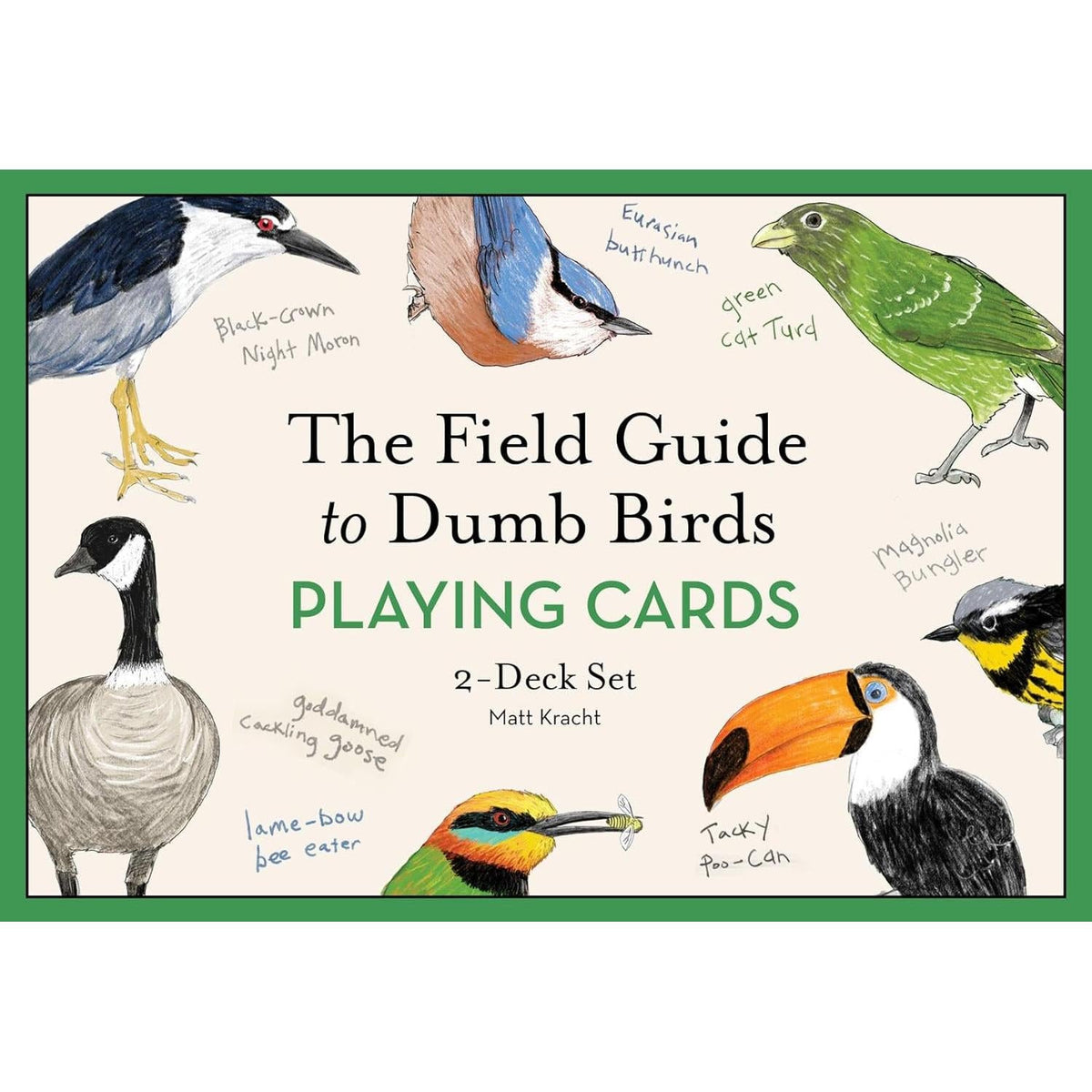 Chronicle - Field Guide to Dumb Birds - Playing Cards