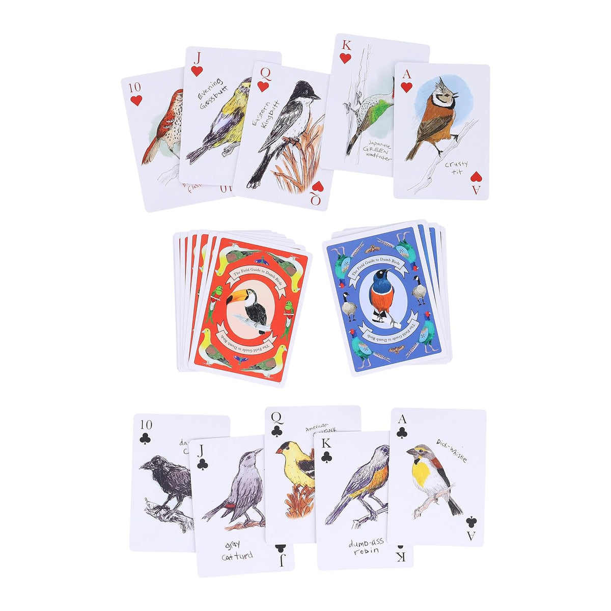 Chronicle - Field Guide to Dumb Birds - Playing Cards