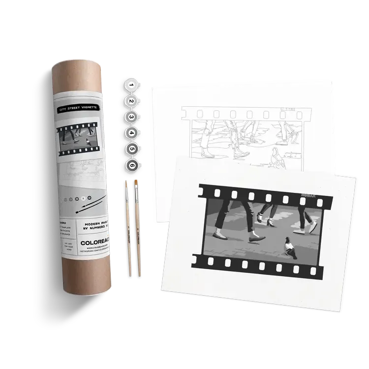 Coloready - City Street Vignette 1 - Paint By Number