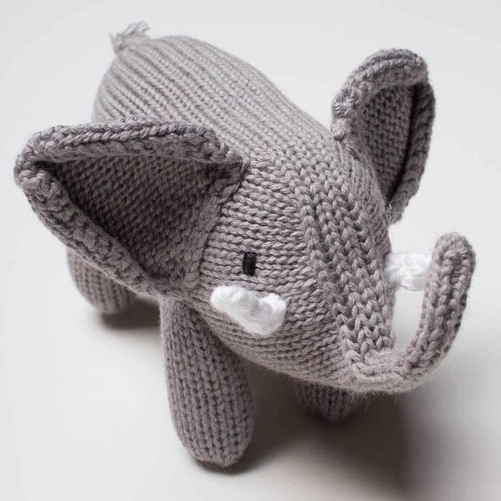 Estella - Organic Baby Rattle - Elephant Rattle
