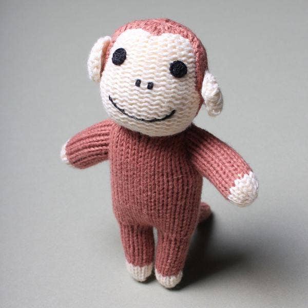 Estella - Organic Baby Rattle - Monkey