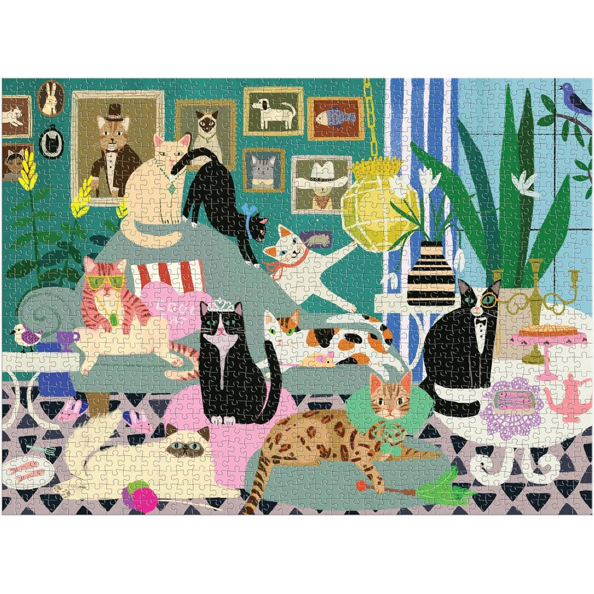 Galison - Glamour Cats - 1000 Piece Puzzle