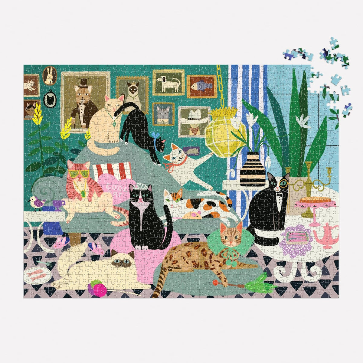 Galison - Glamour Cats - 1000 Piece Puzzle