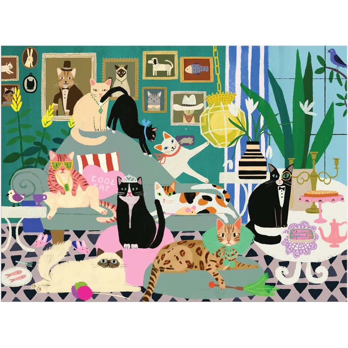 Galison - Glamour Cats - 1000 Piece Puzzle