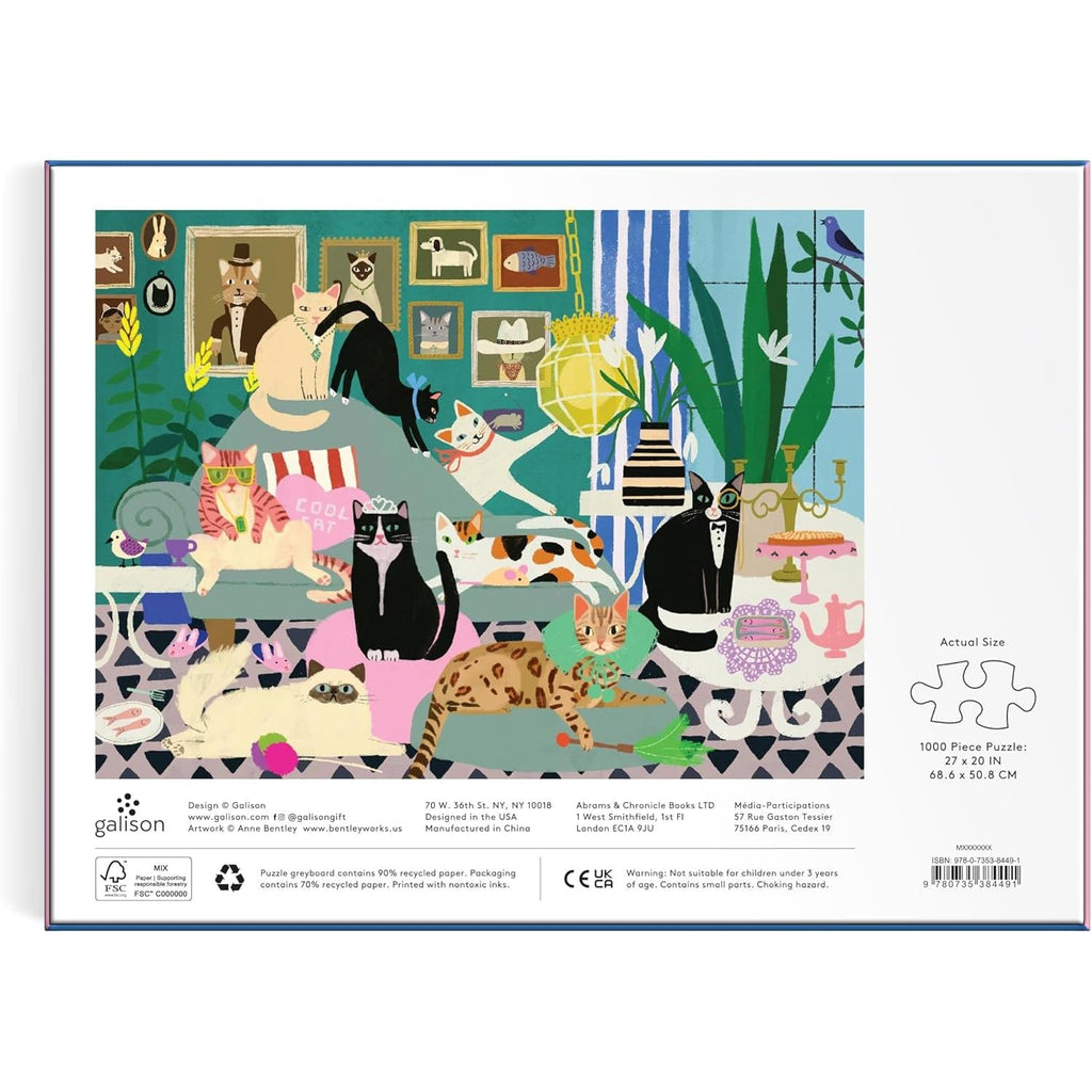Galison - Glamour Cats - 1000 Piece Puzzle